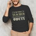 Retro Back To School Women Old Camo Preschool Teacher Men's Long Sleeve T-Shirt, novelty gifts, funny gifts Retro Back To School Women Old Camo Preschool Teacher Men's Long Sleeve T-Shirt, novelty gifts, funny gifts