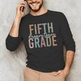 Retro Fifth Grade Dream Team Groovy Teacher Back To School Men Women Girls Kids Men's Long Sleeve T-Shirt, novelty gifts, funny gifts