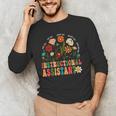 Retro Instructional Assistant Wildflowers Teacher Aide Men's Long Sleeve T-Shirt, novelty gifts, funny gifts Retro Instructional Assistant Wildflowers Teacher Aide Men's Long Sleeve T-Shirt, novelty gifts, funny gifts