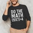 Retro Do The Math Teacher For Men Women Kid Boy Girl Men's Long Sleeve T-Shirt, novelty gifts, funny gifts