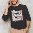 Retro Vintage Every Student Matters Teacher Paraprofessional Men's Long Sleeve T-Shirt, novelty gifts, funny gifts