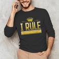 I Rule Math Ruler Mathematics Pun Math Teacher Men Women Girls Kids Men's Long Sleeve T-Shirt, novelty gifts, funny gifts I Rule Math Ruler Mathematics Pun Math Teacher Men Women Girls Kids Men's Long Sleeve T-Shirt, novelty gifts, funny gifts