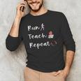 Run Teach Repeat Teacher Running Saying Slogan Runner Men's Long Sleeve T-Shirt, novelty gifts, funny gifts Run Teach Repeat Teacher Running Saying Slogan Runner Men's Long Sleeve T-Shirt, novelty gifts, funny gifts