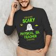 Scary Physical Education Ed Teacher Costume Halloween Easy Men's Long Sleeve T-Shirt, novelty gifts, funny gifts