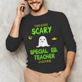 Scary Special Education Ed Teacher Costume Halloween Easy Men's Long Sleeve T-Shirt, novelty gifts, funny gifts