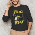 School Math Teacher Halloween 2022 Trig Or Treat Shirt Men's Long Sleeve T-Shirt, novelty gifts, funny gifts School Math Teacher Halloween 2022 Trig Or Treat Shirt Men's Long Sleeve T-Shirt, novelty gifts, funny gifts