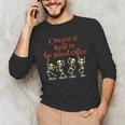 School Office Clerk Creepin' It Real HALLOWEEN Teacher Shirt Men's Long Sleeve T-Shirt, novelty gifts, funny gifts
