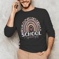 School Psych Teacher School Psychologist Leopard Rainbow Men's Long Sleeve T-Shirt, novelty gifts, funny gifts School Psych Teacher School Psychologist Leopard Rainbow Men's Long Sleeve T-Shirt, novelty gifts, funny gifts