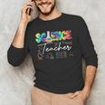 Science Teacher Tie Dye First Day Of School Back To School Men Women Girls Kids Men's Long Sleeve T-Shirt, novelty gifts, funny gifts