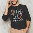 Second Grade Squad 2nd Grade Teacher Women Back To School Men's Long Sleeve T-Shirt, novelty gifts, funny gifts