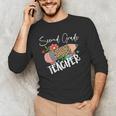 Second Grade Teacher Leopard Pencil 2nd Grade Women Teacher Men's Long Sleeve T-Shirt, novelty gifts, funny gifts Second Grade Teacher Leopard Pencil 2nd Grade Women Teacher Men's Long Sleeve T-Shirt, novelty gifts, funny gifts