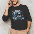 Shhh Just Use Visuals SPED Special Education Teacher Men Women Men's Long Sleeve T-Shirt, novelty gifts, funny gifts Shhh Just Use Visuals SPED Special Education Teacher Men Women Men's Long Sleeve T-Shirt, novelty gifts, funny gifts