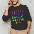 Sign Language Alphabet For ASL Interpreter Deaf Teacher Stud For Men Women Girls Kids Men's Long Sleeve T-Shirt, novelty gifts, funny gifts