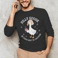 Silly Goose Constitution History Teacher Middle School Men's Long Sleeve T-Shirt, novelty gifts, funny gifts