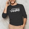 Sixty Seven 67 Meme Square Root 4489 Slang Math Teacher Men's Long Sleeve T-Shirt, novelty gifts, funny gifts