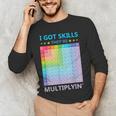 I Got Skills They'Re Multiplying Math Teacher Students Men's Long Sleeve T-Shirt, novelty gifts, funny gifts I Got Skills They'Re Multiplying Math Teacher Students Men's Long Sleeve T-Shirt, novelty gifts, funny gifts
