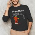 Slope Dude Algebra Geometry Middle School Math Teacher Men's Long Sleeve T-Shirt, novelty gifts, funny gifts
