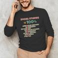 Social Studies Is Relevant History Teacher History Buff Men's Long Sleeve T-Shirt, novelty gifts, funny gifts