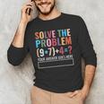 Solve The Problem 67 Six Seven Math Teacher School Men's Long Sleeve T-Shirt, novelty gifts, funny gifts Solve The Problem 67 Six Seven Math Teacher School Men's Long Sleeve T-Shirt, novelty gifts, funny gifts