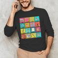 Spanish Teacher Back To School Maestra Dual Language Crew Men's Long Sleeve T-Shirt, novelty gifts, funny gifts