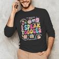 I Speak Toddler Back To School Teacher Men's Long Sleeve T-Shirt, novelty gifts, funny gifts I Speak Toddler Back To School Teacher Men's Long Sleeve T-Shirt, novelty gifts, funny gifts