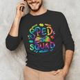 Special Education Teacher Sped Squad SPED Teacher Tie Dye Men's Long Sleeve T-Shirt, novelty gifts, funny gifts