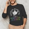 This Is My Spooky COMPUTER TEACHER Costume Don't Scare Me Men's Long Sleeve T-Shirt, novelty gifts, funny gifts This Is My Spooky COMPUTER TEACHER Costume Don't Scare Me Men's Long Sleeve T-Shirt, novelty gifts, funny gifts