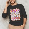 Spooky Teacher Ghost Pencil Teacher Halloween Teacher Men's Long Sleeve T-Shirt, novelty gifts, funny gifts