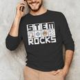 STEM Rocks Science Technology Engineering Math STEM Teacher Men's Long Sleeve T-Shirt, novelty gifts, funny gifts