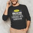 Super Language Arts Teacher Have No Fear T-Shirt Men's Long Sleeve T-Shirt, novelty gifts, funny gifts