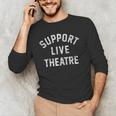 Support Live Theatre Drama Club Actor Actress Drama Teacher Men's Long Sleeve T-Shirt, novelty gifts, funny gifts Support Live Theatre Drama Club Actor Actress Drama Teacher Men's Long Sleeve T-Shirt, novelty gifts, funny gifts