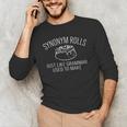 Synonym Rolls Book Lover English Teacher Grammar Men's Long Sleeve T-Shirt, novelty gifts, funny gifts