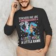 T Rex Dinosaur Unicorn Teachers Are Like Unicornasaurus Rex Men's Long Sleeve T-Shirt, novelty gifts, funny gifts T Rex Dinosaur Unicorn Teachers Are Like Unicornasaurus Rex Men's Long Sleeve T-Shirt, novelty gifts, funny gifts