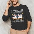 I Teach The Cutest Little Penguins Cute School Teacher Tee Men's Long Sleeve T-Shirt, novelty gifts, funny gifts I Teach The Cutest Little Penguins Cute School Teacher Tee Men's Long Sleeve T-Shirt, novelty gifts, funny gifts