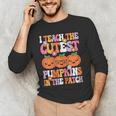 I Teach The Cutest Pumpkins Halloween Fall Teacher Women Men's Long Sleeve T-Shirt, novelty gifts, funny gifts I Teach The Cutest Pumpkins Halloween Fall Teacher Women Men's Long Sleeve T-Shirt, novelty gifts, funny gifts