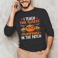 I Teach The Cutest Pumpkins In The Patch Halloween Teacher Men's Long Sleeve T-Shirt, novelty gifts, funny gifts I Teach The Cutest Pumpkins In The Patch Halloween Teacher Men's Long Sleeve T-Shirt, novelty gifts, funny gifts