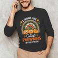 I Teach The Cutest Pumpkins In The Patch Teacher Halloween Men's Long Sleeve T-Shirt, novelty gifts, funny gifts