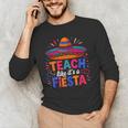 Teach Like It'S A Fiesta Teachers Sombrero Cinco De Mayo Men's Long Sleeve T-Shirt, novelty gifts, funny gifts