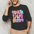 Teach Love Inspire Preppy Back To School Teacher Women Men's Long Sleeve T-Shirt, novelty gifts, funny gifts Teach Love Inspire Preppy Back To School Teacher Women Men's Long Sleeve T-Shirt, novelty gifts, funny gifts