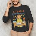 I Teach In My Pajamas Crayon Home School Teacher PJs Men's Long Sleeve T-Shirt, novelty gifts, funny gifts I Teach In My Pajamas Crayon Home School Teacher PJs Men's Long Sleeve T-Shirt, novelty gifts, funny gifts