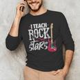 I Teach Rock Stars Music Teacher Guitar Player Men's Long Sleeve T-Shirt, novelty gifts, funny gifts I Teach Rock Stars Music Teacher Guitar Player Men's Long Sleeve T-Shirt, novelty gifts, funny gifts