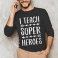 I Teach Superheroes Shirt Men Women School Teacher Men's Long Sleeve T-Shirt, novelty gifts, funny gifts I Teach Superheroes Shirt Men Women School Teacher Men's Long Sleeve T-Shirt, novelty gifts, funny gifts