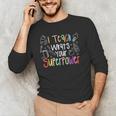 I Teach What's Your Superpower Teacher Teaching For Men Women Men's Long Sleeve T-Shirt, novelty gifts, funny gifts