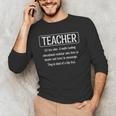 Teacher Definition Teacher Men's Long Sleeve T-Shirt, novelty gifts, funny gifts
