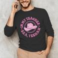 In My Teacher Era Yeehaw Pink Teacher Western Cowgirl Men's Long Sleeve T-Shirt, novelty gifts, funny gifts In My Teacher Era Yeehaw Pink Teacher Western Cowgirl Men's Long Sleeve T-Shirt, novelty gifts, funny gifts
