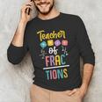 Teacher Of Fractions For Math Teacher Men's Long Sleeve T-Shirt, novelty gifts, funny gifts