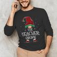 Teacher Gnome Xmas Family Matching Plaid Christmas Gnomes Men's Long Sleeve T-Shirt, novelty gifts, funny gifts Teacher Gnome Xmas Family Matching Plaid Christmas Gnomes Men's Long Sleeve T-Shirt, novelty gifts, funny gifts