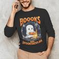 Teacher Halloween Ghost Reading Book Animal Boooks Are Men's Long Sleeve T-Shirt, novelty gifts, funny gifts Teacher Halloween Ghost Reading Book Animal Boooks Are Men's Long Sleeve T-Shirt, novelty gifts, funny gifts
