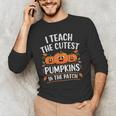 Teacher Halloween I Teach The Cutest Pumpkins In The Patch Men's Long Sleeve T-Shirt, novelty gifts, funny gifts Teacher Halloween I Teach The Cutest Pumpkins In The Patch Men's Long Sleeve T-Shirt, novelty gifts, funny gifts