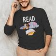 Teacher Library Read Book Club Piggie Elephant Pigeons Men Women Kids Men's Long Sleeve T-Shirt, novelty gifts, funny gifts